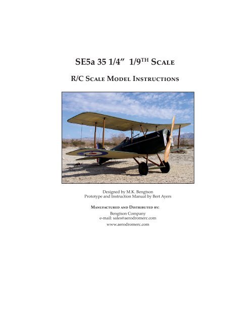 Instruction Manual - AerodromeRC