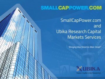 Ubika Research Capital Markets Services