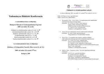 A teljes programfÃ¼zet (PDF) - Budapesti MÅ±szaki Ã©s ...