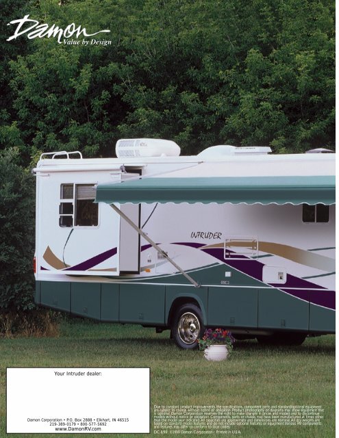 INTRUDER 2000 MOTORHOME - RVUSA.com