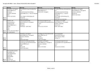 Bachelor BWL 4. Semester