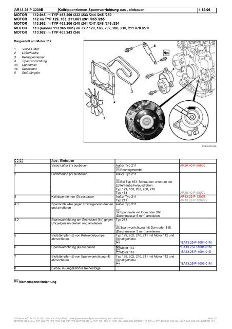 Keilrippenriemen Spannvorrichtung Aus Einbauen