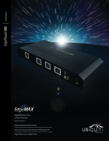 EdgeRouter Lite | Datasheet - Ubiquiti Networks