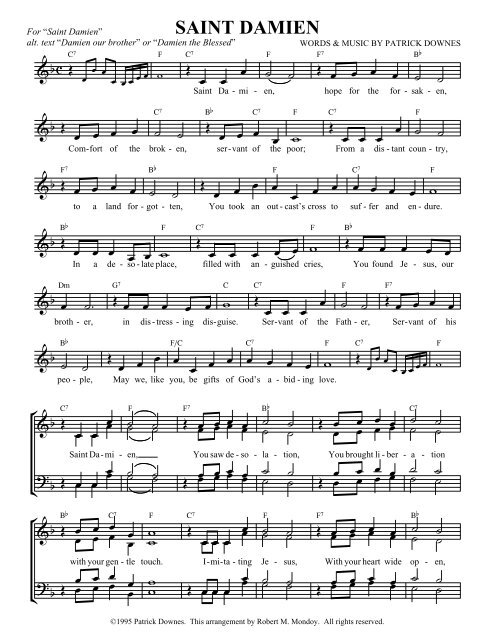 Download packet pdf - Mondoy Music