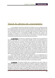 Tema 3: El método de conocimiento - inicio