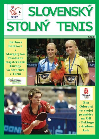 Äasopis SLOVENSKÃ STOLNÃ TENIS 2/2008 - SSTZ