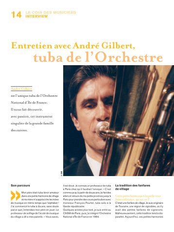 tuba de l'Orchestre - Orchestre national d'Ile-de-France