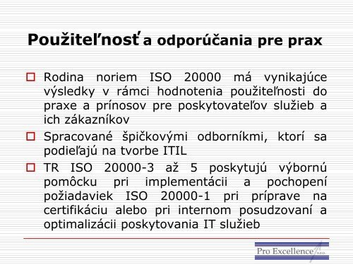 ISO/IEC TR 20000 â 5 - eFOCUS