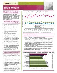 Ohio Infant Mortality Fact Sheet - Maternal and Child Health Bureau