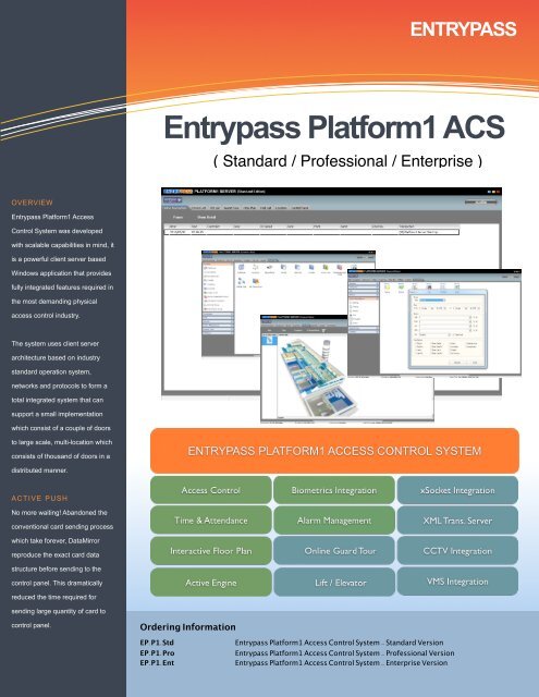 Entrypass Platform1 ACS - Bricomp Technologies Sdn Bhd