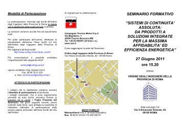 Programma - Compagnia Tecnica Motori