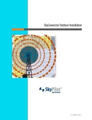 SkyConnector Outdoor Installation - SkyPilot
