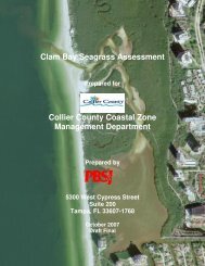 Clam Bay Seagrass Assessment Collier County Coastal Zone ...