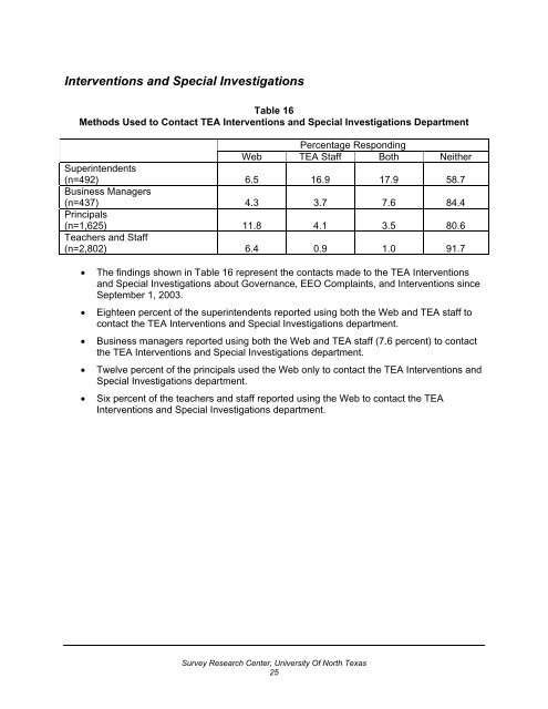 2004 Customer Satisfaction Survey (PDF, 566 KB) - TEA - Home ...