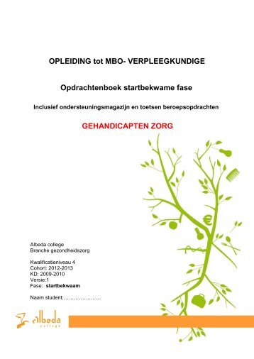 OPLEIDING tot MBO- VERPLEEGKUNDIGE - Albeda College