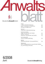 AnwaltsBlatt Titel - Soldan Institut