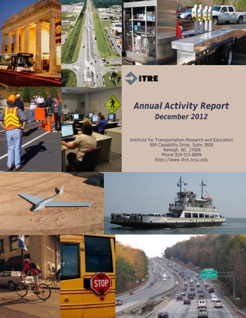 Annual Activity Report - Institute for Transportation Research and ...