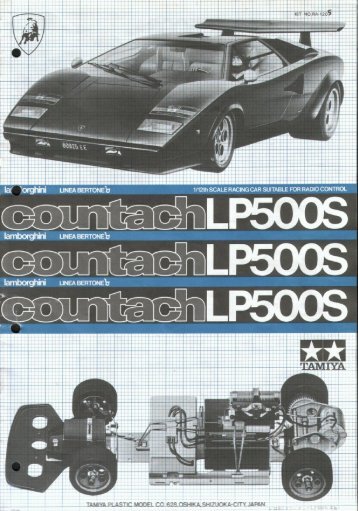 Tamiya Lamborghini Countach LP500S - Wheelsacademy.info