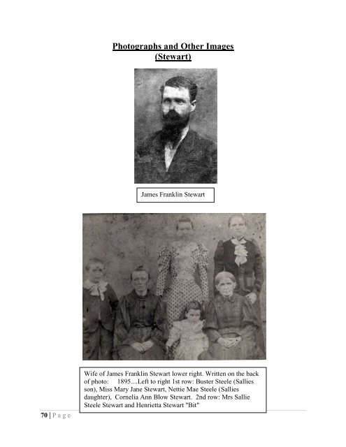 A Brief History of the Atkins, Stewart, and Smith Families - New Page 1