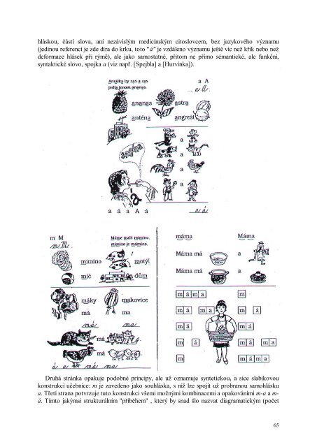 ÄTENÃ/PSANÃ V PRVNÃ TÅÃDÄ - PedagogickÃ¡ fakulta