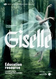 Education resource - Royal New Zealand Ballet