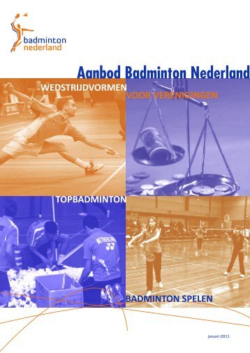 Overzicht aanbod Badminton Nederland