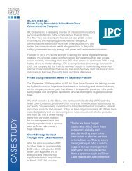 CASE STUDY - Private Equity Growth Capital Council