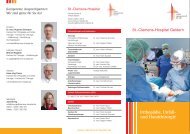 Flyer Orthopädie, Unfall- und Handchirurgie - St.-Clemens-Hospital ...