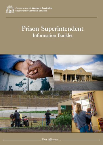 Prison Superintendent - Department of Corrective Services