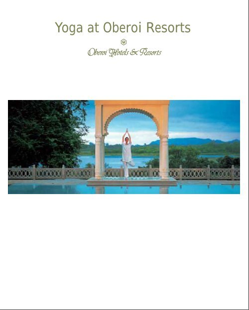 summer tour brochure - Oberoi Hotels