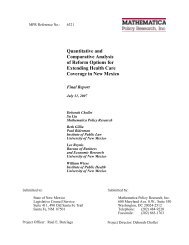 Quantitative and Comparative Analysis of Reform Options for ...