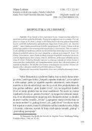 BIOPOLITIKA I/ILI BIOMOĆ - DOI Serbia