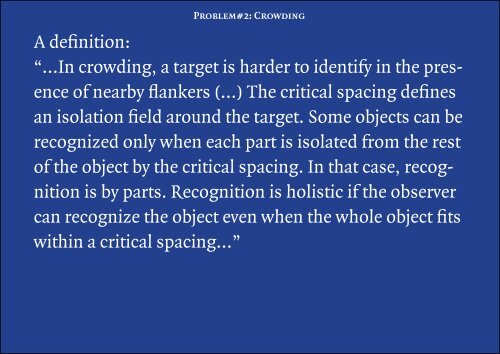 Culture, Crowding and the pleasure of Complexity; A schizophrenic presentation