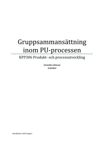 Essaer vt 2012\CL-Gruppsammansattning.pdf - Rolf Lövgren