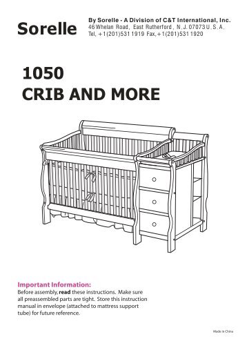 Sorelle Tuscany 4-in-1 Convertible Crib and Changer ... - Hayneedle