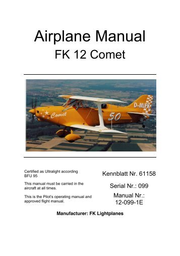 FK12 Flight Manual (English) - FK-Lightplanes