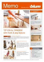 TIP-ON for TANDEM with hook & peg feature