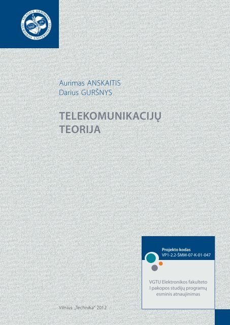 telekomunikacijÃ…Â³ teorija - Vilniaus Gedimino technikos universitetas