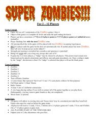Super Zombies Rules - Twilight Creations