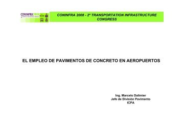 el empleo de pavimentos de concreto en aeropuertos - ICPA