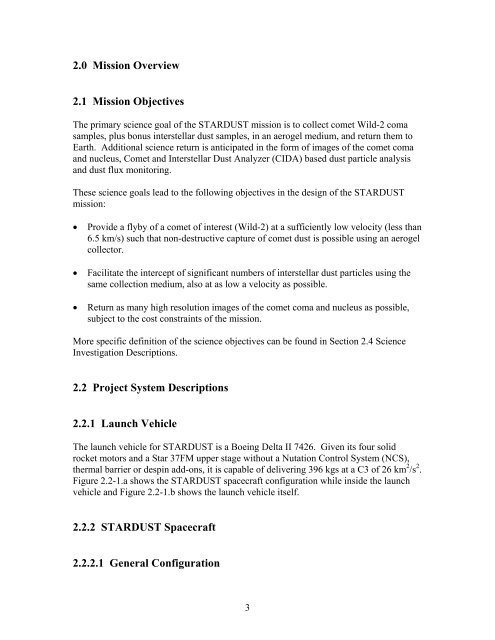 MISSION PLAN - PDS Small Bodies Node