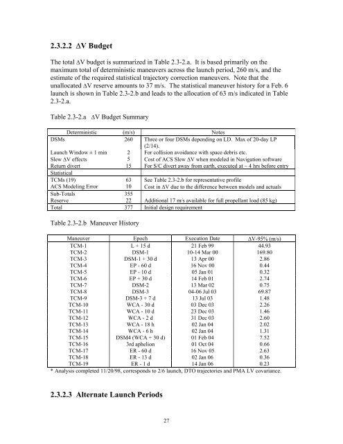 MISSION PLAN - PDS Small Bodies Node