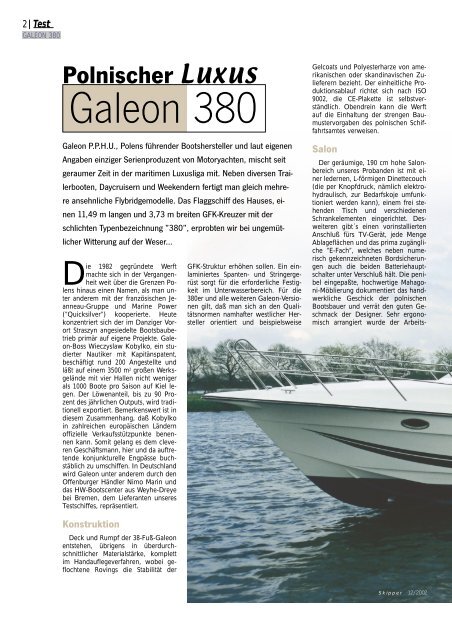 Galeon 380 - Galeon by HW BOOTSCENTER