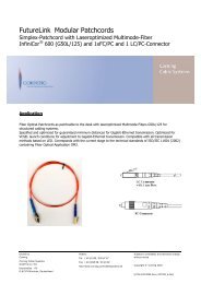 FutureLink Modular Patchcords - Siemens Enterprise ...