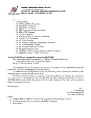 To Head of all SSAs The PGM(F), CGMT(O), Trivandrum The GM ...