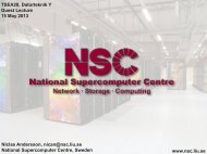 Computing - NSC - LinkÃ¶ping University