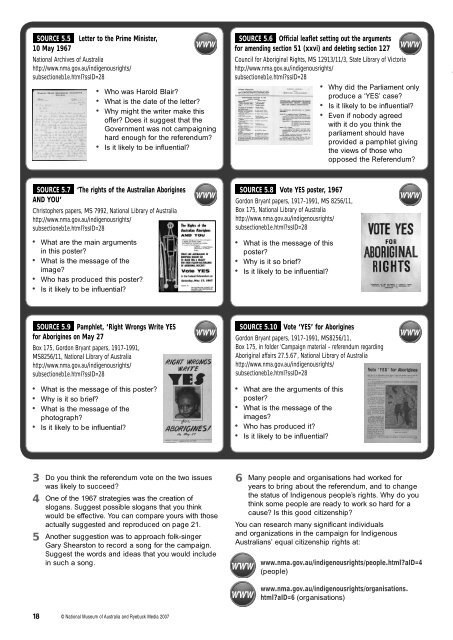 The 1967 Referendum (PDF 1.4 MB) - National Museum of Australia