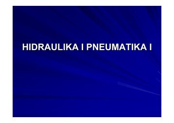 HIDRAULIKA I PNEUMATIKA I