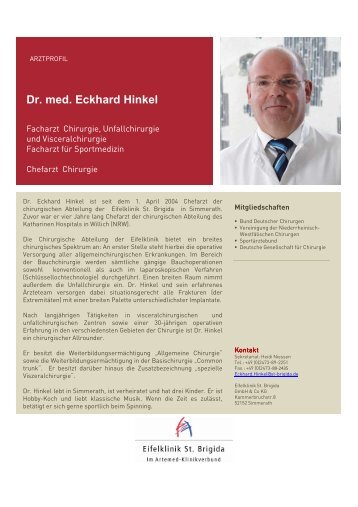 Dr. med. Eckhard Hinkel