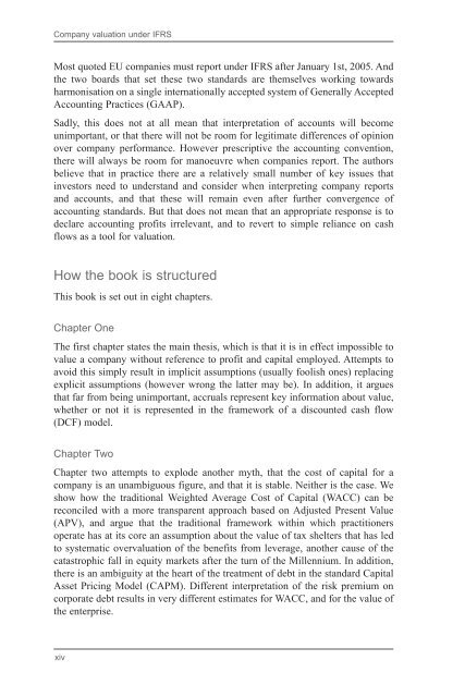 Company Valuation Under IFRS : Interpreting and Forecasting ...